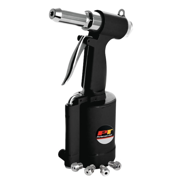 Performance Tool 3/16 in. Hydraulic Riveter, Air Powered, Blind Rivets, 4 Nose Pieces M680 - main