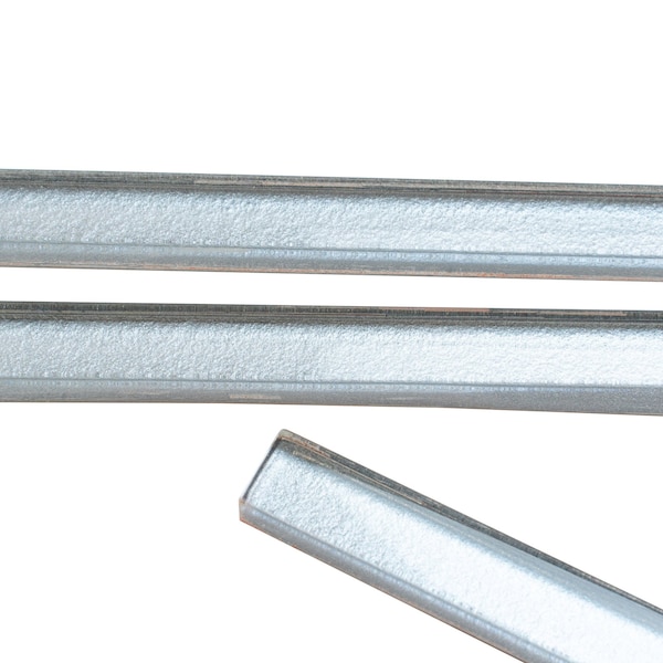 Apollo Tile Stone Gray 0.6 in x 12 in Glass Glossy Pencil Liner Tile Trim 0.5 sqft/case, 10PK APLGP8806A - main