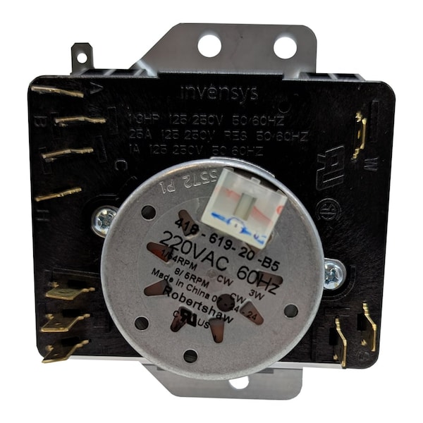 Robertshaw Dryer Timer, Black, Polycarbonate CDT-806 - main