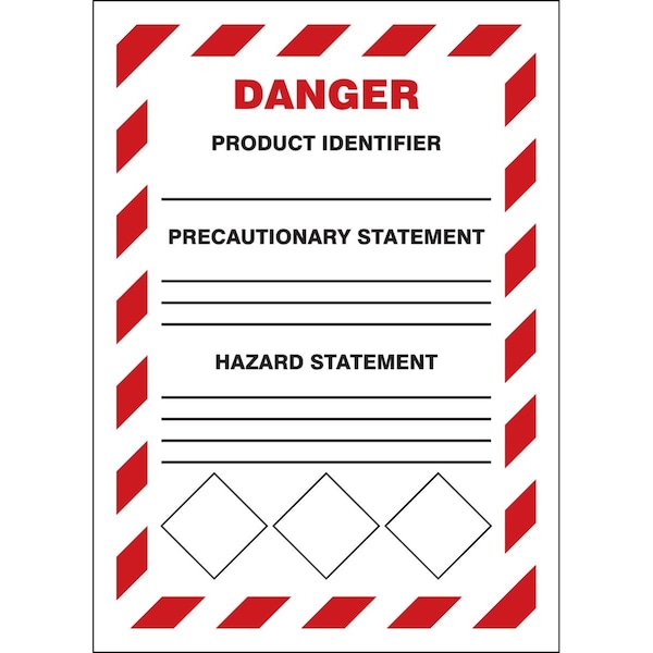 Accuform GHS SECONDARY CONTAINER LABELS DANGER LZH105VSP - main