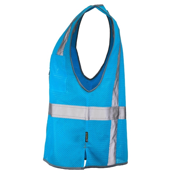 Dome75 Hi-Vis Safety Vest SM/MD Class Non-ANSI/Enhanced Visibility , Zipper 2 Pockets, 1 Mic Tab DV1281 - main