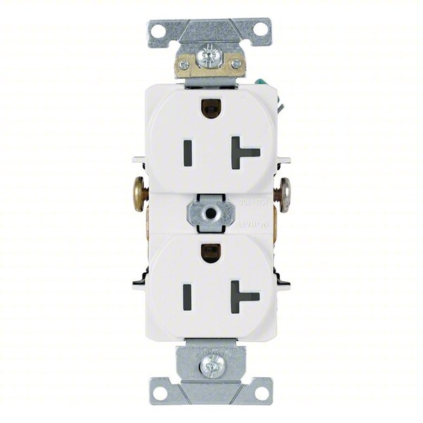 Leviton Plugs and Receptacles, PK10 5342-W - main