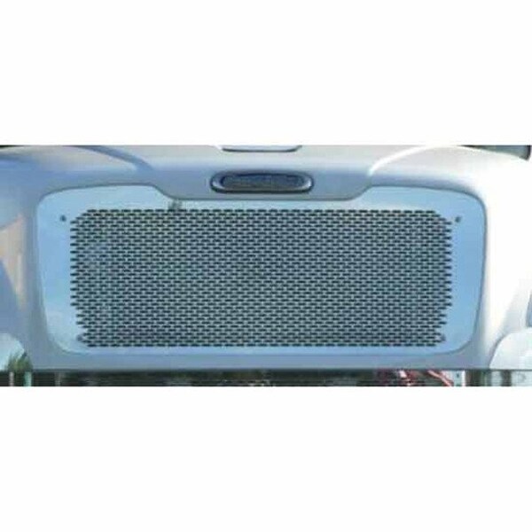 Ilc FREIGHTLINER M2-106 YEAR 2023 STAINLESS STEEL GRILLE INSERT WITH PUNCHED LOGO HOLES Replacement FRTLNR M2-106 2023 SS GRILLE INSERT WITH PUNCHED L - main