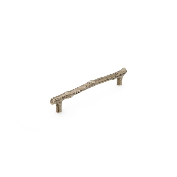 Schaub 6in Center to Center Mountain Twig Cabinet Pull Italian Nickel Finish 784-IN - main