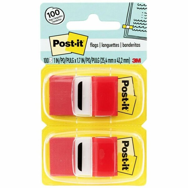 Post-It Flags 680-RD12, 1"x1.7"(25., PK4 680-RD12 - main