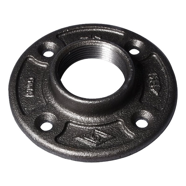 Prosource Floor Flange, 1-1/2 in, 4.6 in Dia Flange, FIP, 4-Bolt Hole, 0.31 inch 8 mm Dia Bolt Hole 27-11/2B - main