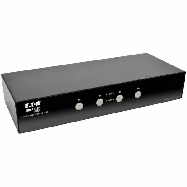 Eaton EATON Tripp Lite Series 4-Port DisplayPort KVM Switch with Audio, Cables and USB 3.0 SuperSpeed Hub B004-DPUA4-K - main