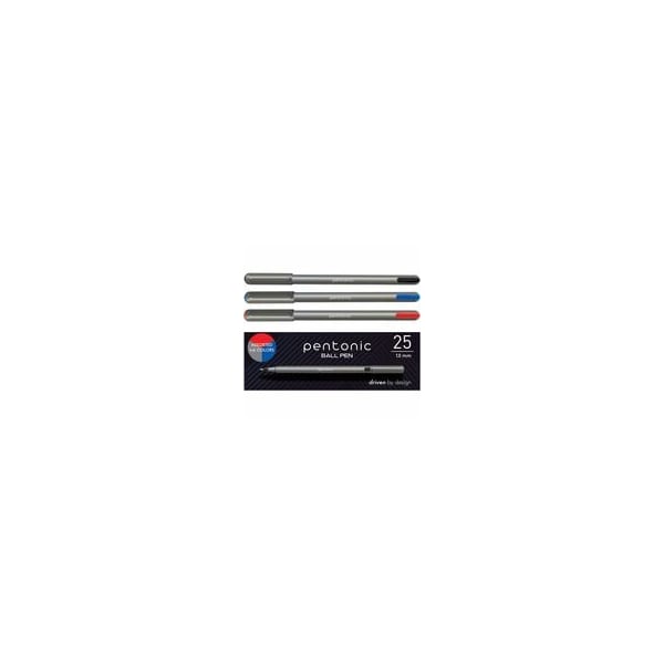 Pentonic Ballpoint Pen Set, 1 mm Pen Point, Multi Ink, Nickel Silver Tip, 48PK PEN12127 - main