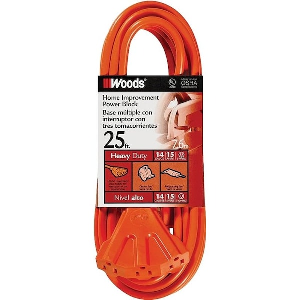 Southwire Cord Ext Otdr14/3X25Ft 3Ot Org 0825 - main