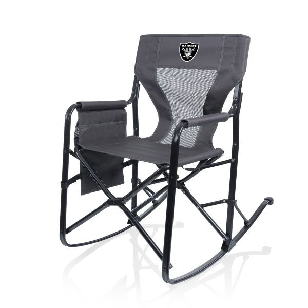 Picnic Time Family Of Brands NFL Las Vegas Raiders - Woodland Rocking Camping Chair 817-01-159-234-2 - main