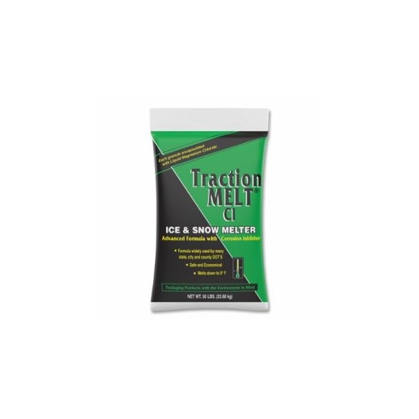 Scotwood Industries Traction Melt CI Ice and Snow Melter, 50 lb Bag, Magnesium Sodium Chloride, 50PK 863-TRACTION50BG - main