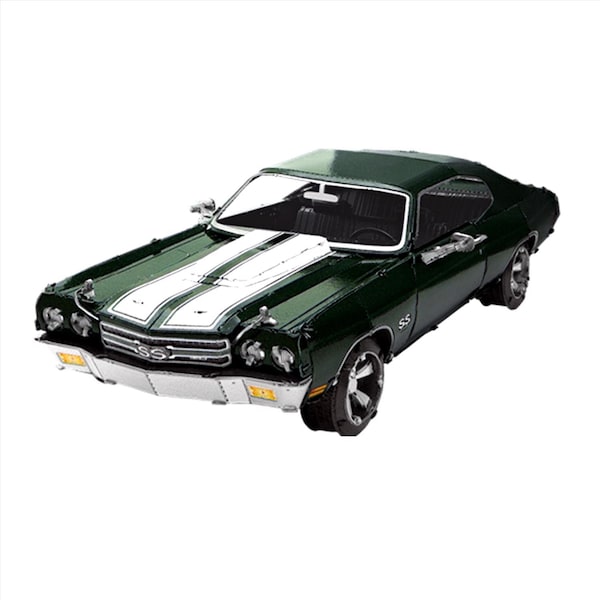 Metal Earth 1970 Chevy Chevelle 3D Steel Model Kit Green ME1026 - main