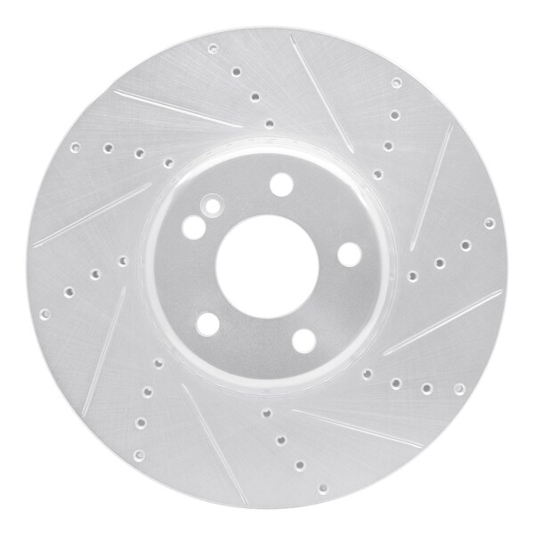 Dynamic Friction Co DFC Brake Rotor - Drilled and Slotted - Silver 631-63119R - main