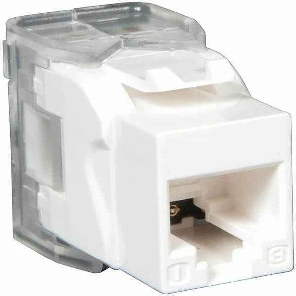Eaton Tripp Lite Series Toolless Cat6/5e Keystone Jack - White, TAA N238-001-WH-TF - main