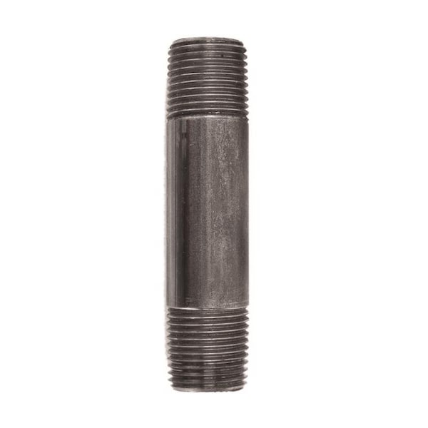 Stz Industries 1/2 in. MIP each X 1/2 in. D MIP Black Steel 3-1/2 in. L Nipple 300UP12X312 - main