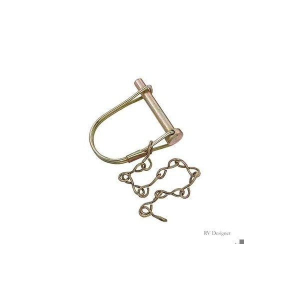 Rv Designer COUPLER LOCK PIN W/ CHAIN, 1/4IN X 1-3/8IN H420 - main