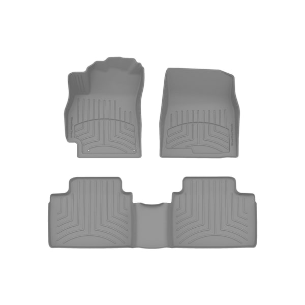Weathertech Grey, Front and Rear FloorLiner HP 461652-1-2IM - main
