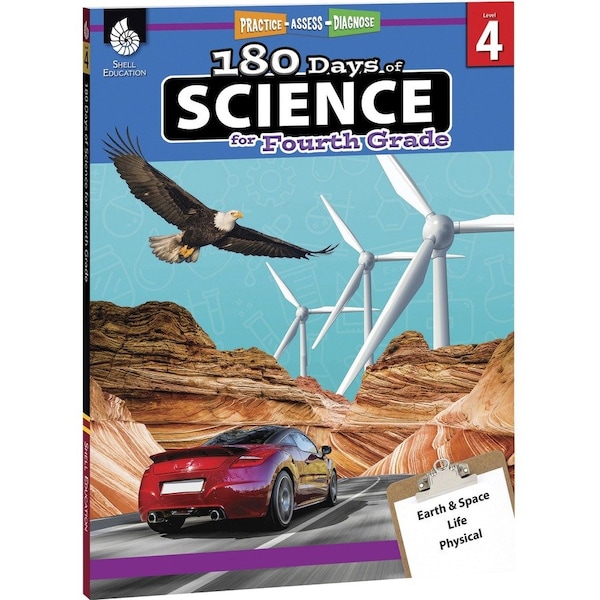 Shell Education 180 Days of Science Book, Grade 4 51410 - main