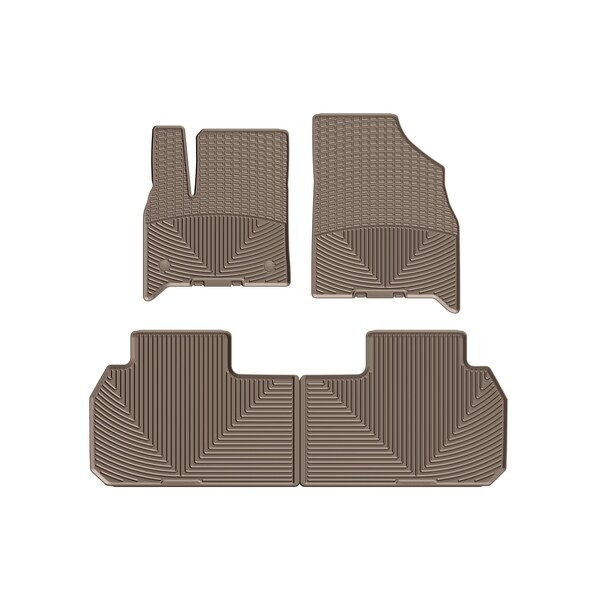 Weathertech Tan, Front and Rear All Weather Floor Mats W499TN-W470TN - main