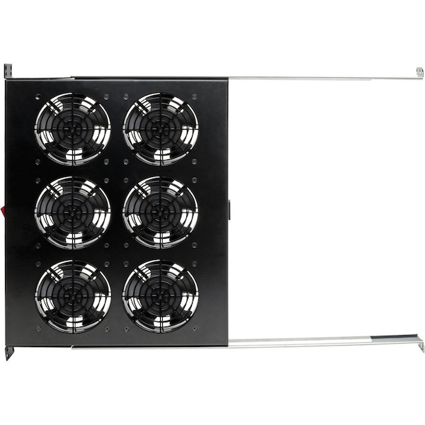 Eaton Tripp Lite Series Fan Tray for 19 in. Racks - 1U, 6 120V High-Performance Fans, 576 CFM, C14 Inlet SRFANTRAY6 - main