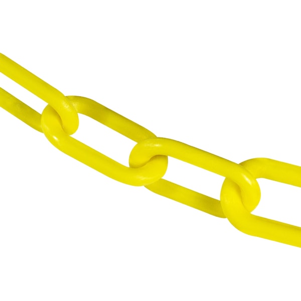 Mr. Chain 3" x 25' Yellow Plastic Safety Chain 80002-25 - main