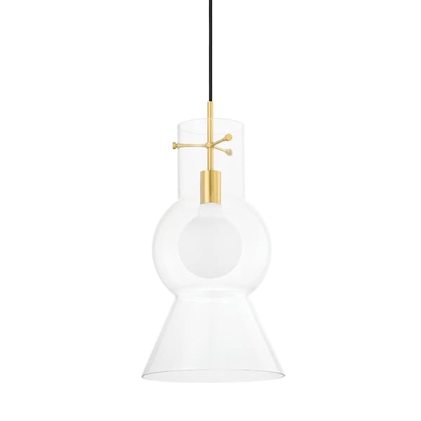 Mitzi Mirabel 1 Light Pendant 5.75 In. Aged Brass H702701L-AGB - main