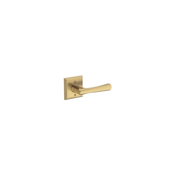 Baldwin Residential Door Levers Half Dummy Right Hand Lifetime Satin Brass HDWYNCHR044 - main