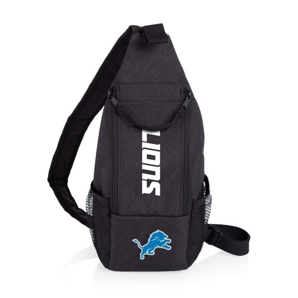 Picnic Time Family Of Brands Detroit Lions - Strider Cooler Sling Bag, (Black) 759-00-179-114-2 - main