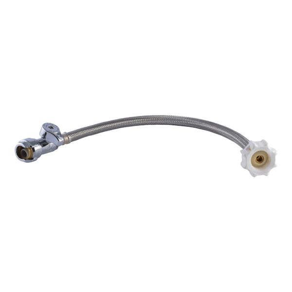 Sharkbite Click Seal 1/2 in. Push X 7/8 in. D Ballcock 16 in. Brass Toilet Supply Line UR24686 - main