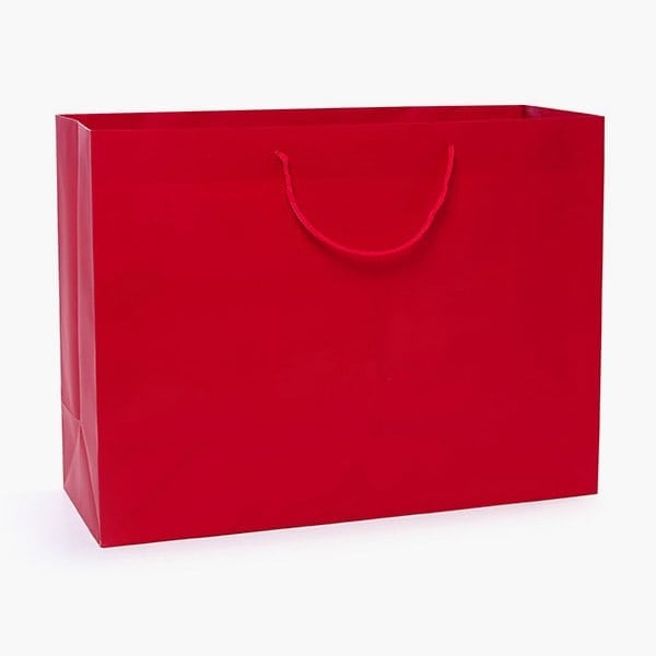 Nashville Wraps Red Matte Gift Bags, Vogue 16x6x12, 100PK MTVBRE - main