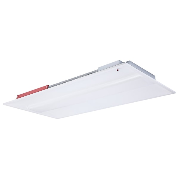 Nuvo 2X4 LED Single Basket Troffer Emergency Battery Field Selectable 120-277 Volt White Finish 65/1604 - main