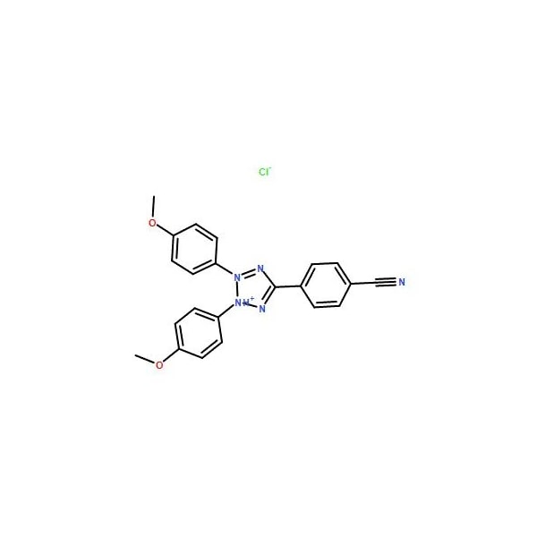 Ak Scientific 2, 3-Bis(4-methoxyphenyl)-5-(4-cyanophenyl)tetrazolium chloride (100mg), CAS 151390-91-9 5203AL-100mg - main