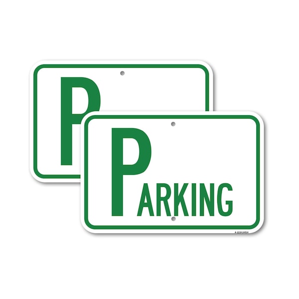 Signmission Parking, 18'' X 24'' 2 Signs, Heavy Gauge Aluminum, 2PK A-1824-2PACK-24514 - main