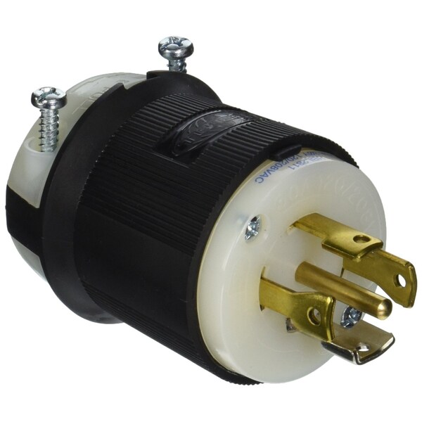 Hubbell Wiring 30A 3-Phase 120/208V AC Twist-Lock Male Plug, 4-Pole 5-Wire L21-30P HBL2811 - main