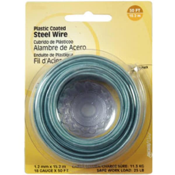 Hillman 123115 50 ft. 18 Gauge Plastic Coated Wire 649852 - main
