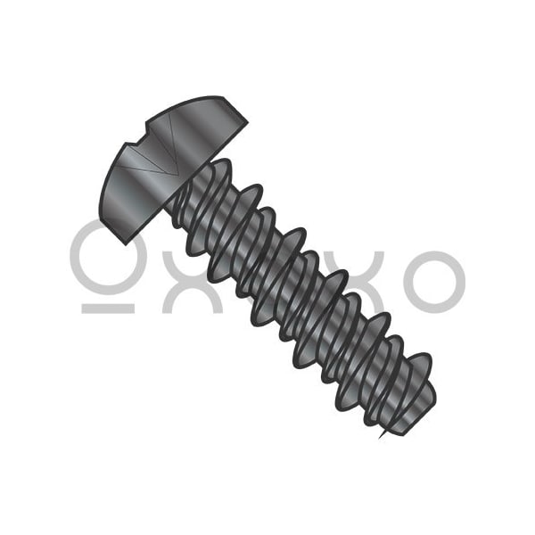 Oxoxo 5-20X5/16 Phillips Pan High Low Screw Fully Threaded Black Zinc and Bake, 10000PK 622088 - main