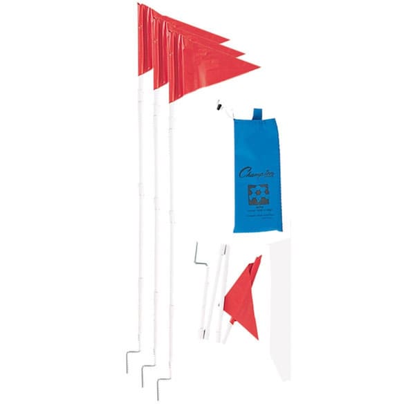 Perfectpitch Soccer Fold A Flag Set, Red - Set of 4 PE3363844 - main