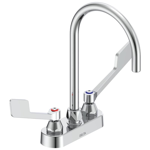 Delta Commercial 27C4 / 27C5 / 27C6 4 in Cast Deckmount In Chrome 27C4975 - main