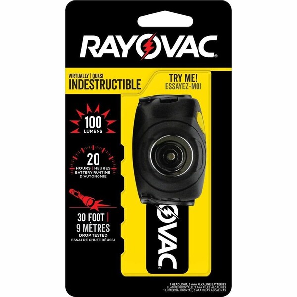 Rayovac Led Headlamp, w/ Cloth Straps DIYHL3AAA-BTA - main