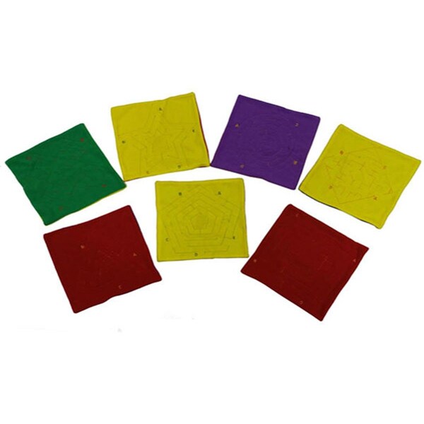 Everrich Industries Everrich 12.6 x 12.6 in. Round Point to Point Bead Freece Maze Mat EVC-0271 - main