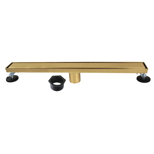 Kingston Brass 24-Inch Stainless Steel Linear Shower Drain with Reversible Tile Insert and Flat Grate BSF2427 - main