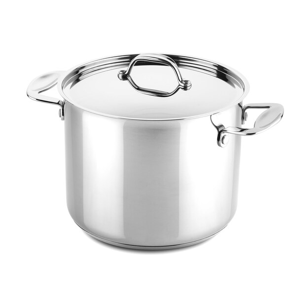 Mepra Glamour Diamond Deep Pot w/Lid 8.66" - 1 Piece - Stainless Steel 30210122 - main