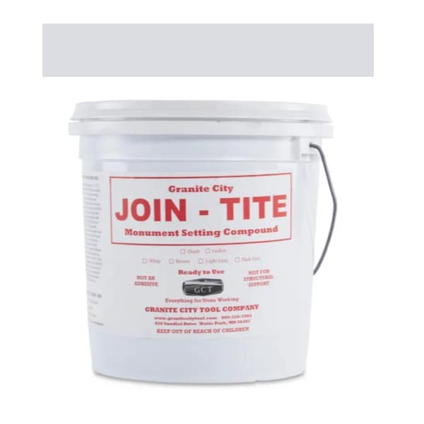Join-Tite Monument Setting Compound - Light Grey Gallon. For Creating a Seal Between Headstone or Monuments a MSC-LGg - main