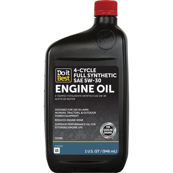 Do It Best 1 Qt. 5W-30 4-Cycle Full Synthetic Engine Oil DB5301Q - main