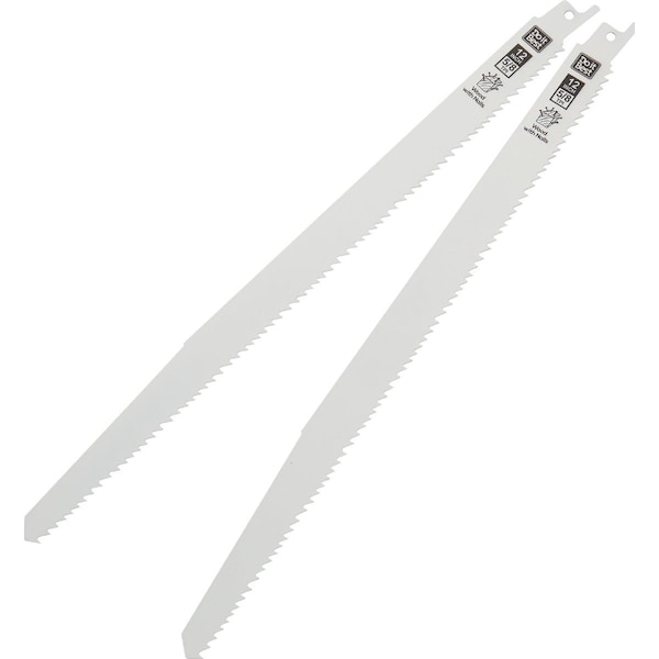 Do It Best Reciprocating Saw Blade, Nail-Embedded Wood, Bi-Metal, 12 in, 5/8 TPI, 2-Pack QJDIB-RS-012 - main