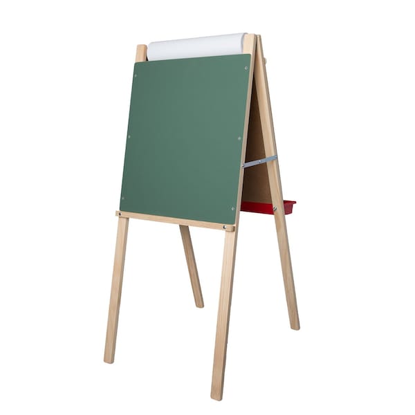Crestline Products Child's Deluxe Double Easel - Green Chalk/White Markerboard 17237 - main