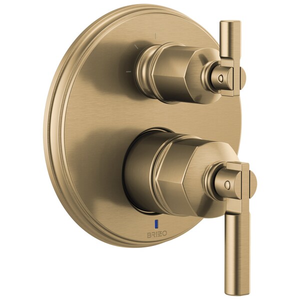 Brizo Invari: Pressure Balance Valve With Integrated 3-Function Diverter Trim - Less Handles T75P576-GLLHP - main