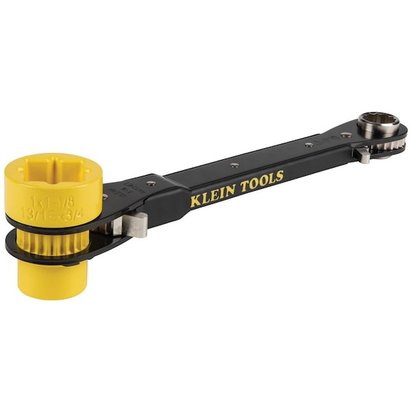 Klein Tools 6-in-1 Lineman's Ratcheting Wrench, Heavy-Duty KT155HD - main