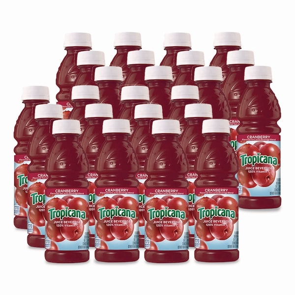 Tropicana Juice Beverage, Cranberry, 10 oz Bottle, 24PK TRO000838 - main