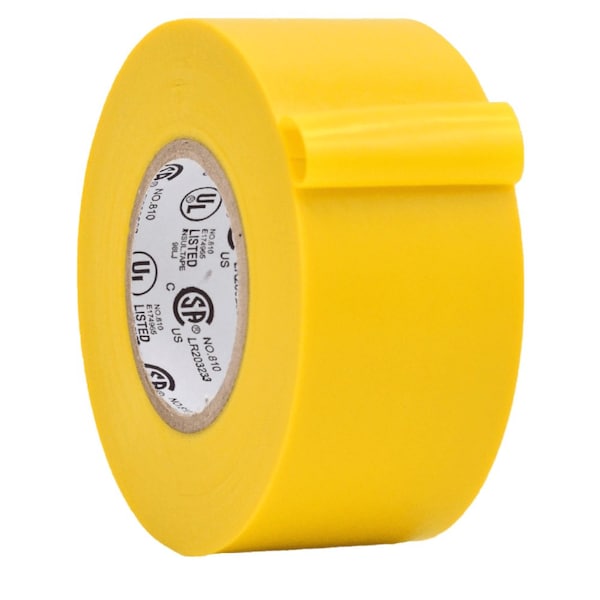 Wod Tape ETC766MS General Purpose Electrical Tape Yellow UL/CSA listed core: 1.5 in. X 66 ft, 64PK WOD ETC766MS-01500-64-66-YEL - main